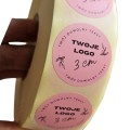 TWOJE WŁASNE LOGO - Różowe naklejki 3cm (czarny nadruk).jpg