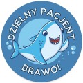Naklejki DZIELNY PACJENT - BRAWO - rekin.jpg
