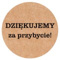 Naklejki DZIĘKUJEMY za przybycie - Etykiety Eko Kraft.jpg
