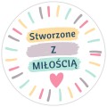 Stworzone z Miłością – kolorowe okrągłe naklejki dla rękodzielników.jpg