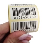 Etykiety z kodem kreskowym - KOD KRESKOWY 40x20mm 