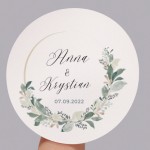 Naklejki ślubne - Imiona pary młodej i data ślubu