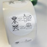 Okrągłe Naklejki weselne - REBUS ŚLUBNY na zaproszenia - prezenty 3cm