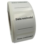 Data ważności - Naklejki FOLIOWE - data przydatności - etykiety kwadratowe na słoiki, butelki i przyprawy