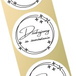 Naklejki Dziękujemy za zamówienie - 4cm 