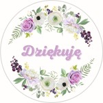 Naklejki z napisem DZIEKUJĘ