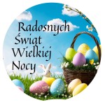  Naklejki WIELKANOCNE - Radosnych Świąt Wielkiej Nocy