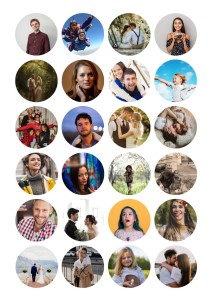 Naklejki z Twoim zdjęciem - 24 szt naklejek ze zdjęcia - Foto Połysk