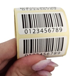 Etykiety z kodem kreskowym - KOD KRESKOWY 40x20mm 