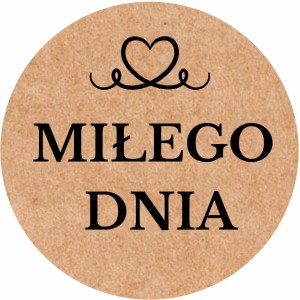 EKO KRAFT - Naklejki Miłego dnia