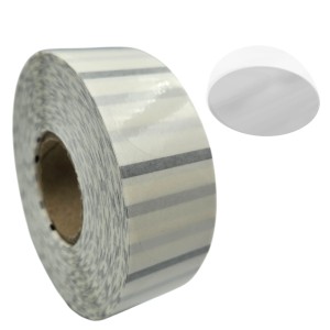 PLOMBY 3cm transparentne PUSTE Naklejki przezroczyste ze znacznikiem - Bezbarwne etykiety 