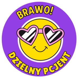Naklejki BRAWO! DZIELNY PACJENT – kolorowa nagroda po wizycie