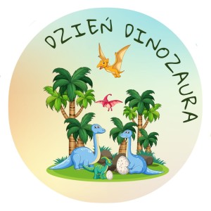 DZIEŃ DINOZAURA - Naklejki dla Dzieci z Dinozaurami