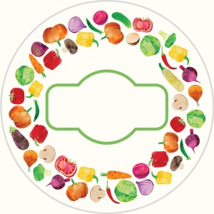 Etykiety na przyprawy - Naklejki z miejscem na napis