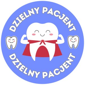 Naklejki DZIELNY PACJENT - Uśmiechnięty Ząb - dentysta, stomatolog