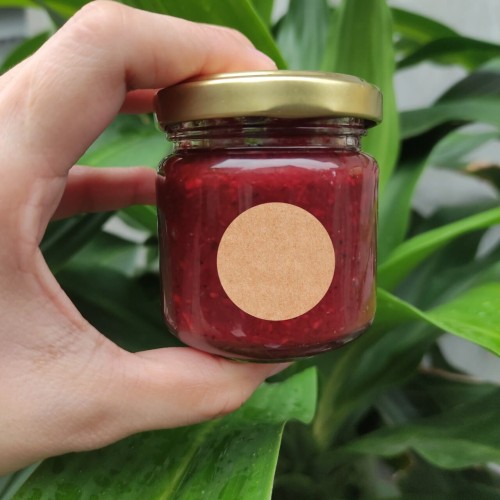 Puste naklejki na słoiki