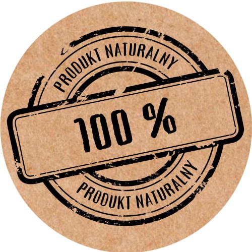 PRODUKT NATURALNY 100% naklejki Papier EKO KRAFT na rolce - etykiety 5CM .jpg