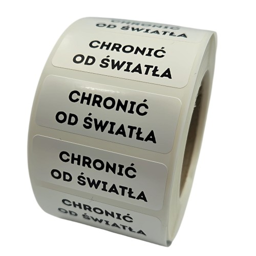 Chronić od światła - naklejki - foliowe etykiety 40x15mm.jpg