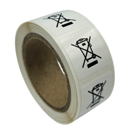 Naklejki kosz WEEE (elektrośmieci) - Nalepki - Etykiety foliowe 2x2cm.jpg