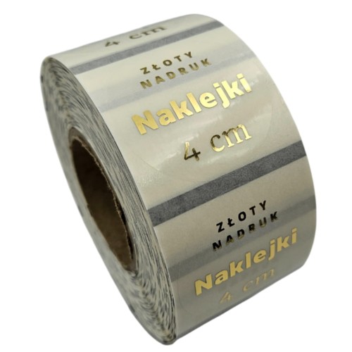 ZŁOTY NADRUK z LOGO - Złocone naklejki przezroczyste, bezbarwne, transparentne - 4cm.jpg