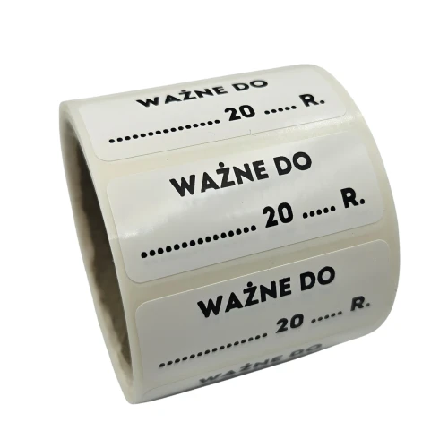 Naklejki „Ważne do” – etykiety foliowe z miejscem na datę - 40x15mm200szt.jpg