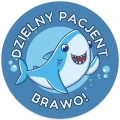 Naklejki DZIELNY PACJENT - BRAWO - rekin.jpg