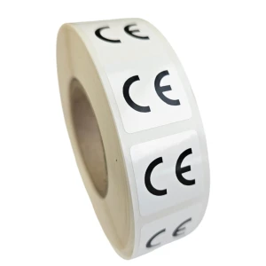 Naklejki Foliowe CE - Znak Zgodności CE 2x2cm - Naklejka Ce Certyfikat - FOLIA