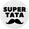 Naklejki na DZIEŃ TATY - Super tata - Naklejka z wąsem na DZIEŃ OJCA.jpg