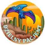 Naklejki DZIELNY PACJENT - Pterodaktyl