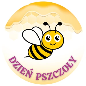 Naklejki DZIEŃ PSZCZOŁY – Wesoła grafika z pszczółką dla dzieci i dorosłych