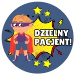 Naklejki DZIELNY PACJENT – Superbohater dla dzieci