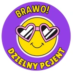 Naklejki BRAWO! DZIELNY PACJENT – kolorowa nagroda po wizycie