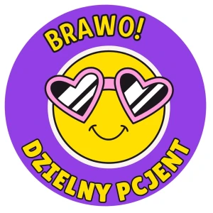 Naklejki BRAWO! DZIELNY PACJENT – kolorowa nagroda po wizycie