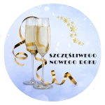  Naklejki SZCZĘŚLIWEGO NOWEGO ROKU – Etykiety Noworoczne na Sylwestra