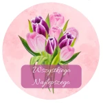 Naklejki WSZYSTKIEGO NAJLEPSZEGO - motyw tulipanów