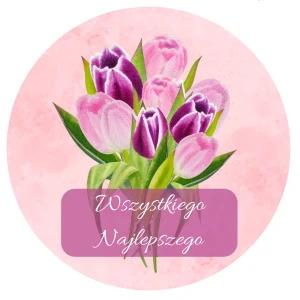 Naklejki WSZYSTKIEGO NAJLEPSZEGO - motyw tulipanów