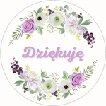 Naklejki z napisem DZIEKUJĘ