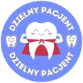Naklejki DZIELNY PACJENT - Uśmiechnięty Ząb - dentysta, stomatolog.jpg