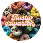 Naklejki TŁUSTY CZWARTEK - Kolorowe Etykiety z Pączkami