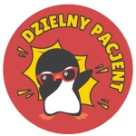  Naklejki DZIELNY PACJENT - pingwin - Nagroda dla odważnych dzieci