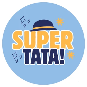 Naklejki na DZIEŃ TATY - Super tata - etykiety na prezenty, kartki i upominki z okazji Dnia Ojca