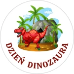Naklejki „DZIEŃ DINOZAURA” – kolorowe etykiety dla dzieci, szkoły i przedszkola