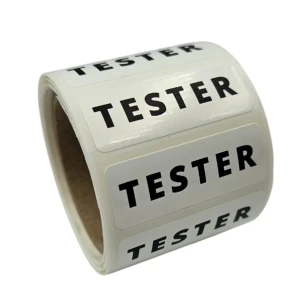 TESTER - Samoprzylepne etykiety na kosmetyki i produkty-  Naklejki foliowe 40x15mm