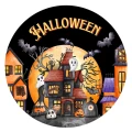 Naklejki HALLOWEEN - Etykiety Halloweenowe z nawiedzonym domem Dynie, duchy, nietoperze.jpg