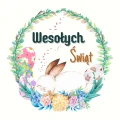 Naklejki Wielkanocne „Wesołych Świąt” z Króliczkiem - Dekoracyjne Naklejki na Wielkanoc.jpg