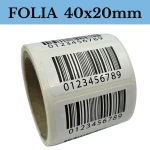 Foliowe etykiety z kodem kreskowym - KOD KRESKOWY 40x20mm