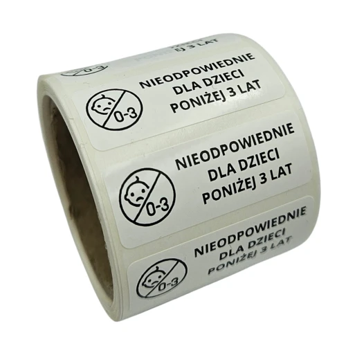 Nieodpowiednie dla dzieci poniżej 3 lat - foliowe etykiety 40x15mm.jpg